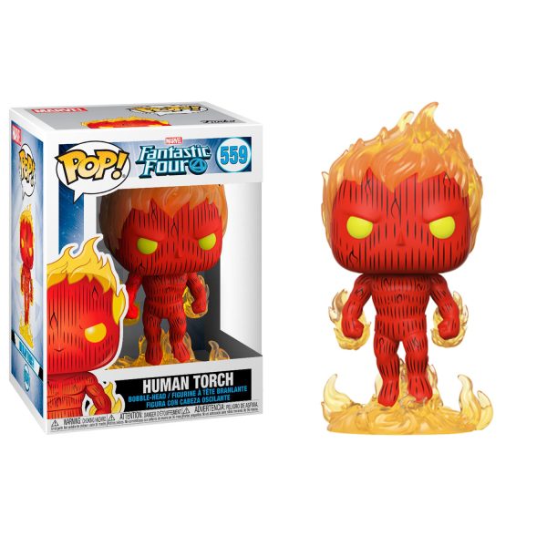 FUNKO POP FANTASTIC FOUR - HUMAN TORCH #559