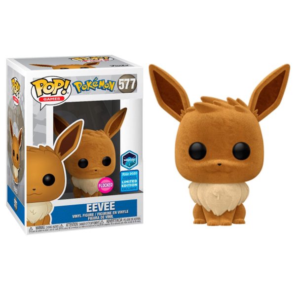 FUNKO POP POKEMON - EEVEE FLOCKED #577