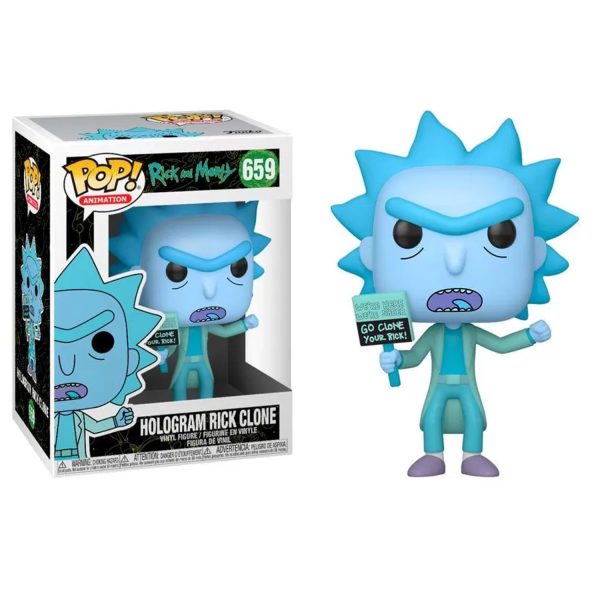 FUNKO POP RICK & MORTY- HOLOGRAM RICK CLONE #659