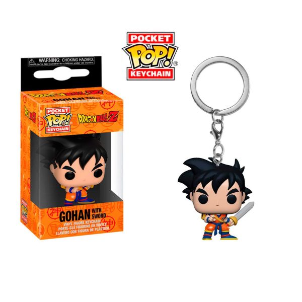POP KEYCHAIN DRAGON BALL Z- GOHAN WITH SWORD