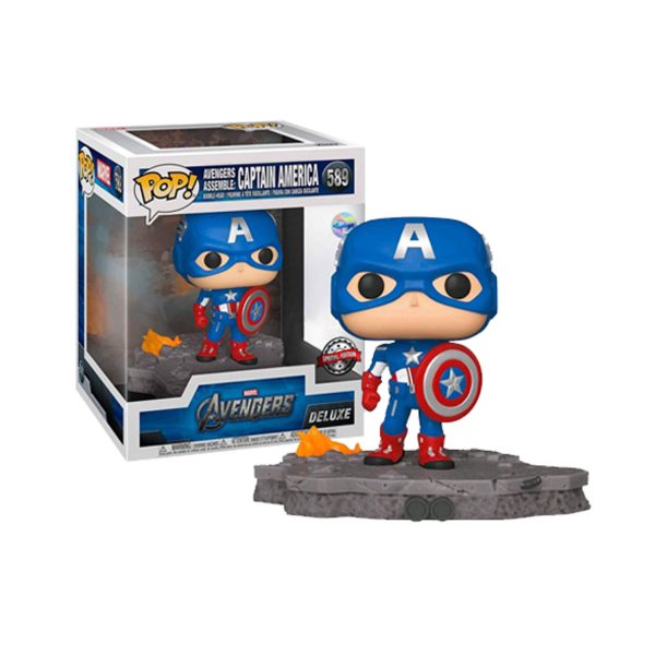 FUNKO POP DELUXE: AVENGERS - CAPTAIN AMERICA (ASSEMBLE) 6" #589