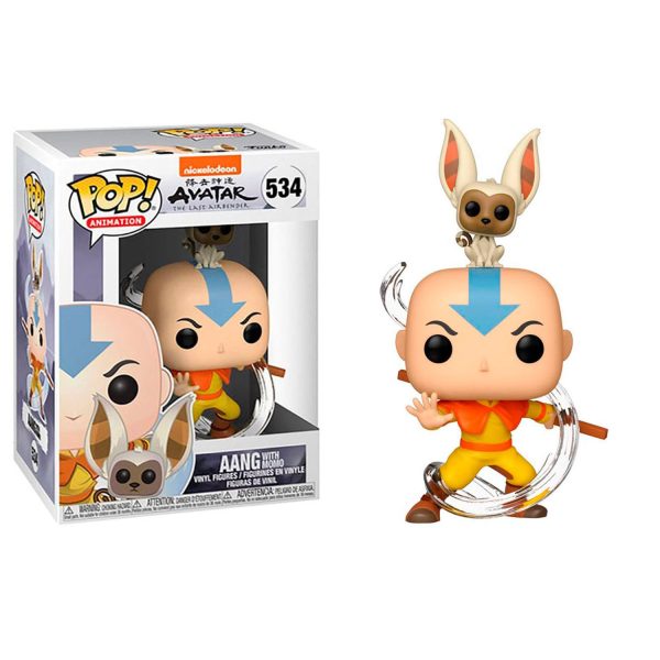 FUNKO POP: AVATAR- AANG W/ MOMO #534