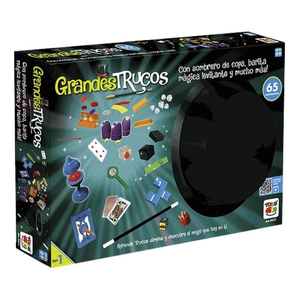 JUEGO GRANDES TRUCOS SET 1 65 TRUCOS C/SOMBRERO
