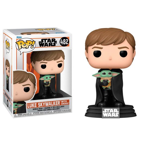 FUNKO POP: STAR WARS THE MANDALORIAN - LUKE SKYWALKER W/ GROGU #482