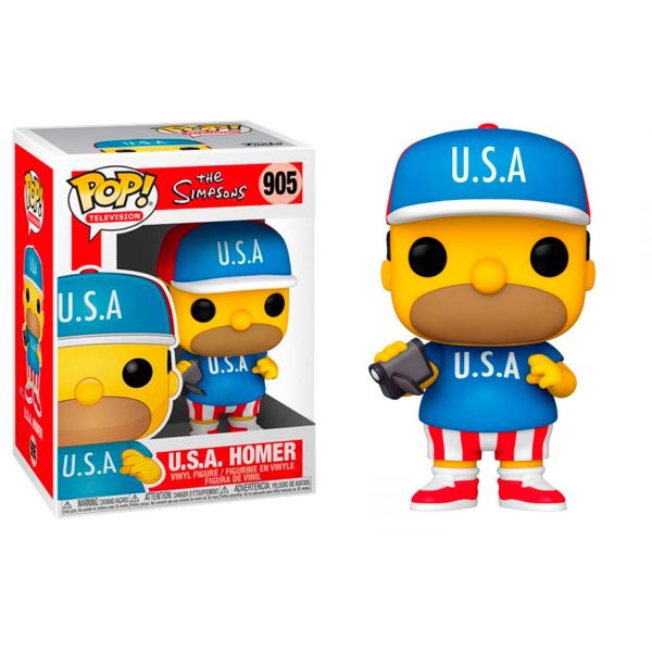 FUNKO POP : THE SIMPSONS - U.S.A HOMER #905