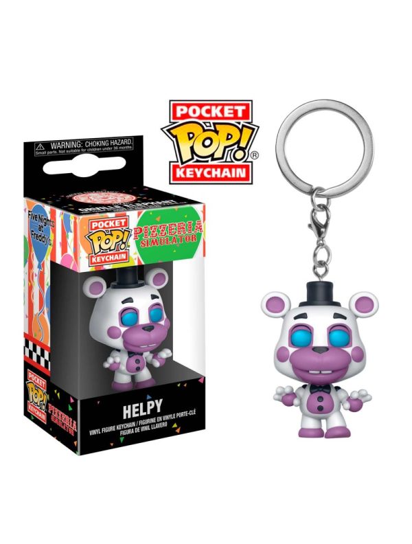 POP KEYCHAIN FNAF-PIZZA SIM-HELPY
