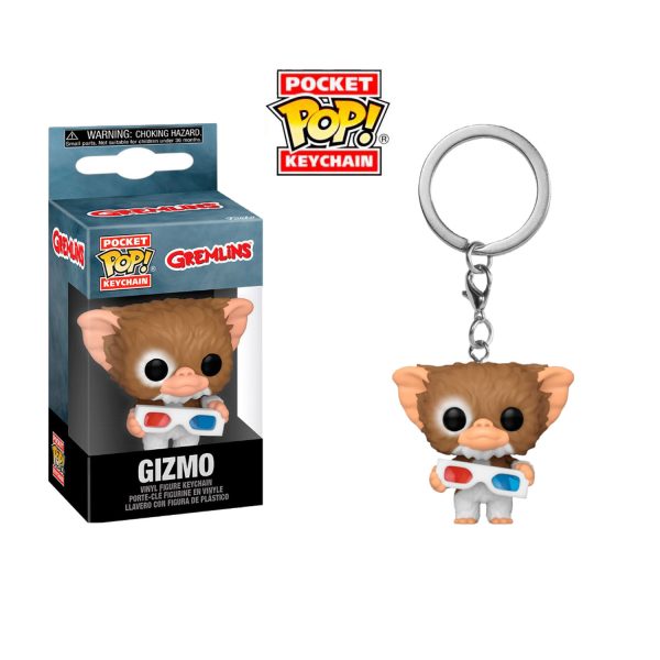 POP KEYCHAIN GREMLINS-GIZMO W/3D GLASSES
