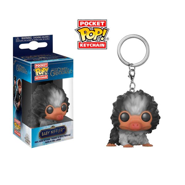 POP KEYCHAIN FANTASTIC BEASTS 2 - BABY NIFFLER (BLACK/WHITE)