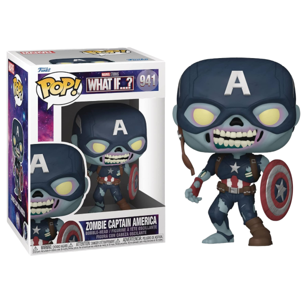 FUNKO POP MARVEL STUDIOS WHAT IF ? - ZOMBIE CAPTAIN AMERICA #941