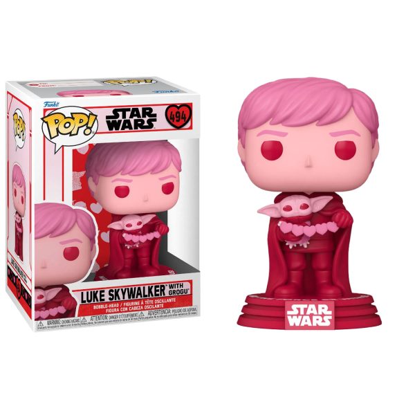 FUNKO POP STAR WARS VALENTINES DAY - LUKE & GROGU #494