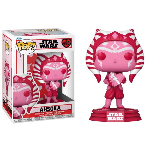 FUNKO POP STAR WARS VALENTINES DAY - AHSOKA #496
