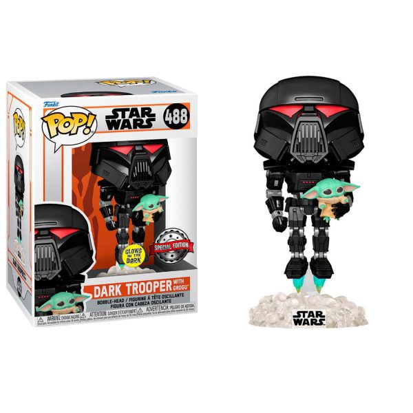 FUNKO POP STAR WARS – DARK TROOPER & CHILD(GW) #488