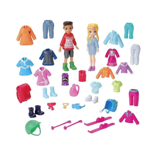 POLLY POCKET FASHION PACK MODA ESTILO NIEVE - Imagen 2