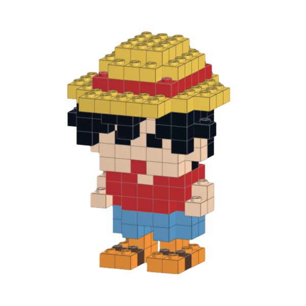 ARMABLE LUFFY ONE PIECE MICROBLOCK