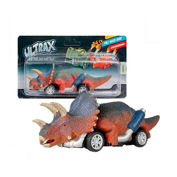 AUTO DINOSAURIO - TRICERATOPS PULL BACK - Imagen 2