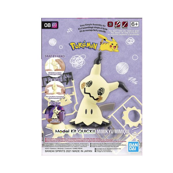 MODEL KIT POKEMON QUICK 08 MIMIKYU BANDAI HOBBY - Imagen 2