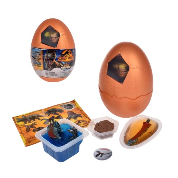 HUEVO JURASSIC WORLD DOMINION QUE INCLUYE 7 SORPRESAS