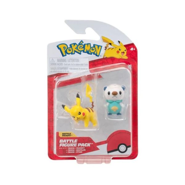 FIGURA BATTLE POKEMON - PIKACHU Y OSHAWOTT - Imagen 2