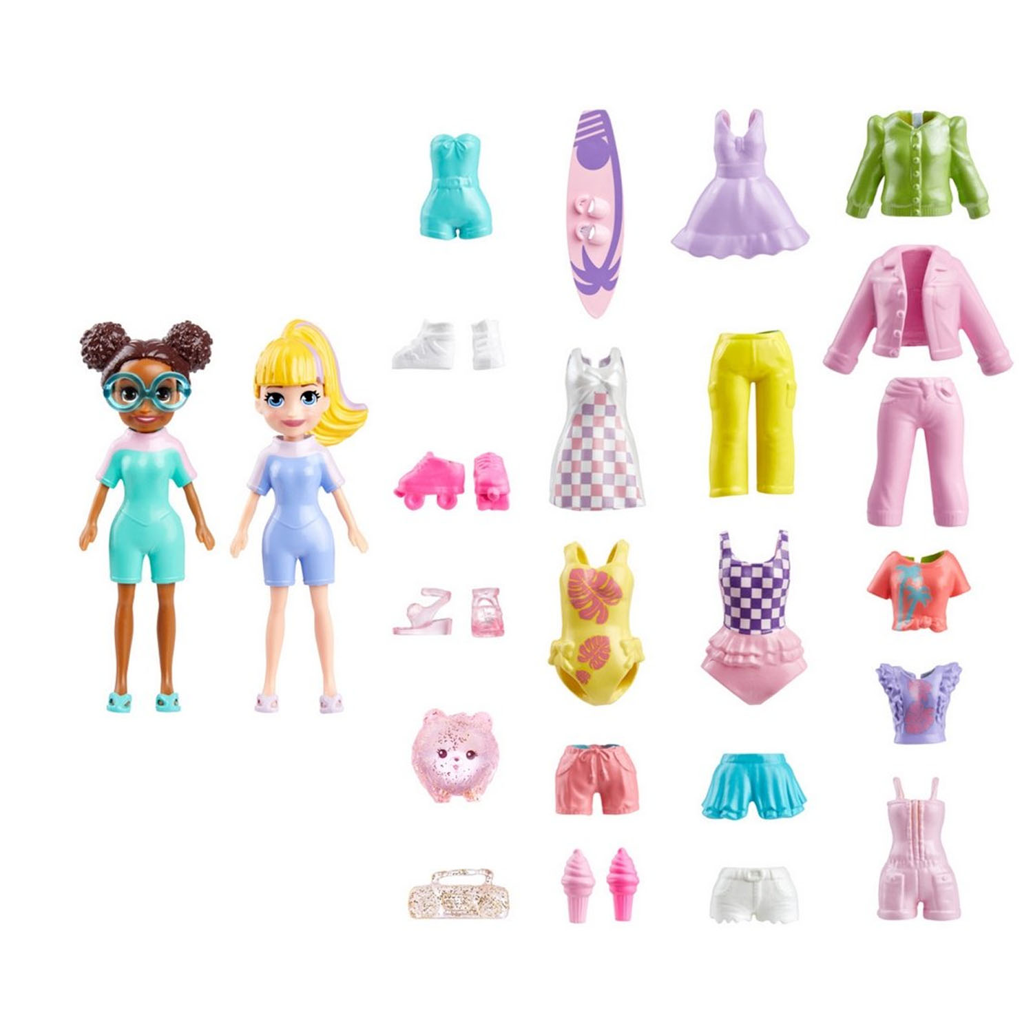 POLLY POCKET DE MODA - PACK DE MODA DIA DE PLAYA